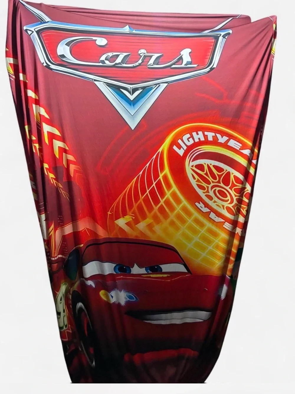 Disney Pixar Cars Lightning McQueen Red Arch Cover Backdrop